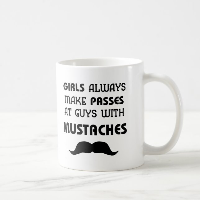 Schnurrbart Kaffeetasse (Rechts)