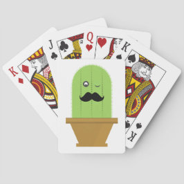 Schnurrbart-Kaktus-Spielkarten Spielkarten