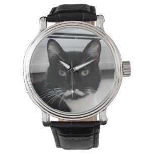 Schnurrbart-Katzen-Uhr Armbanduhr
