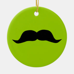 Schnurrbart Keramikornament