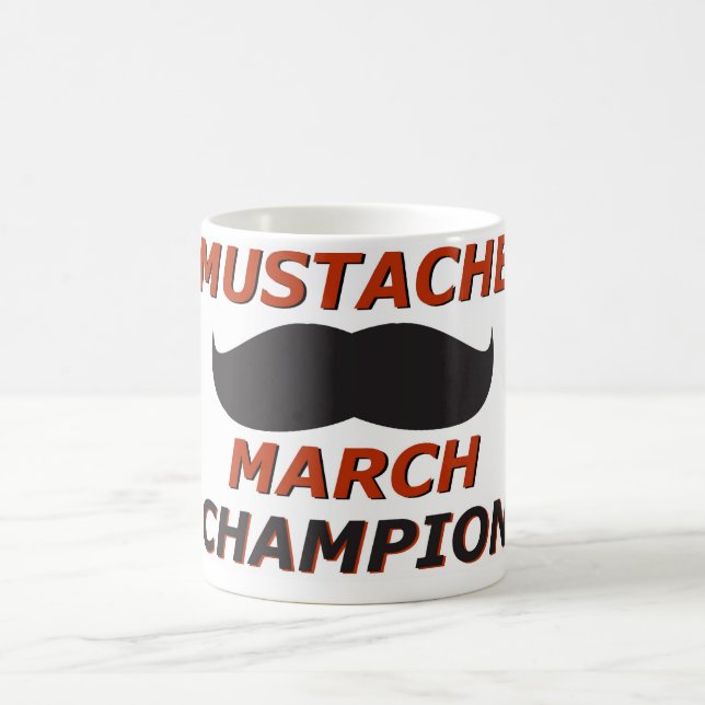 Schnurrbart-Märzmeister Kaffeetasse (Mittel)