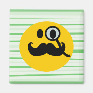 Schnurrbart Monocle Magnet