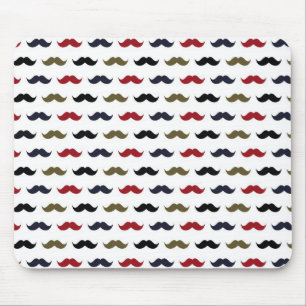 Schnurrbart-Muster Mousepad