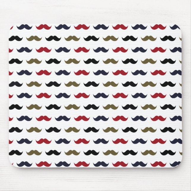 Schnurrbart-Muster Mousepad (Vorne)