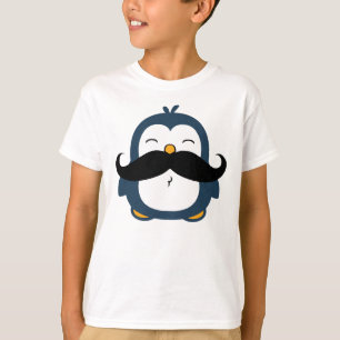 Schnurrbart-Pinguin T-Shirt