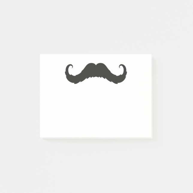 Schnurrbart-Post-Itanmerkungen Post-it Klebezettel (Vorderseite)