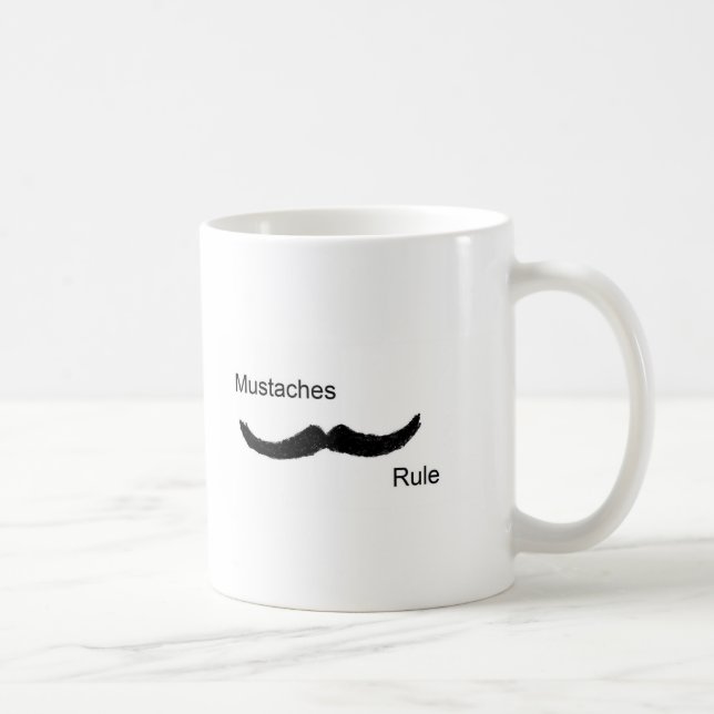 Schnurrbart-Regel Kaffeetasse (Rechts)