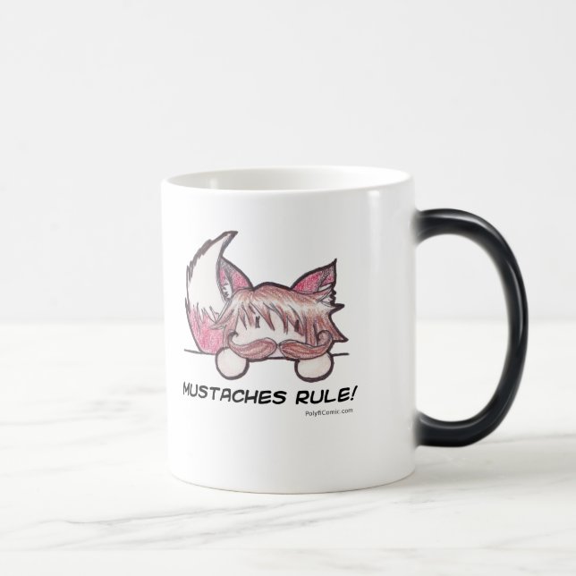 Schnurrbart-Regel-verwandelnde Tasse (Rechts)