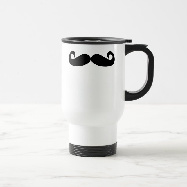 Schnurrbart-Reise-Tasse (für Lefties Reisebecher (Rechts)