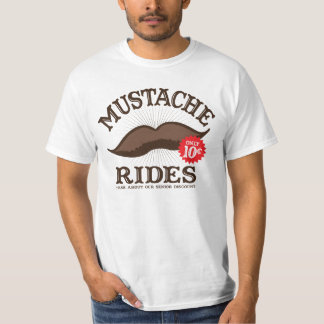 Schnurrbart reitet T - Shirt