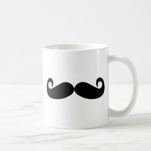 Schnurrbart schaffen schnell kaffeetasse