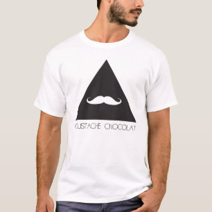 Schnurrbart Schokolade White Edition T-Shirt