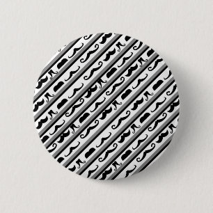 Schnurrbart-Streifen Button