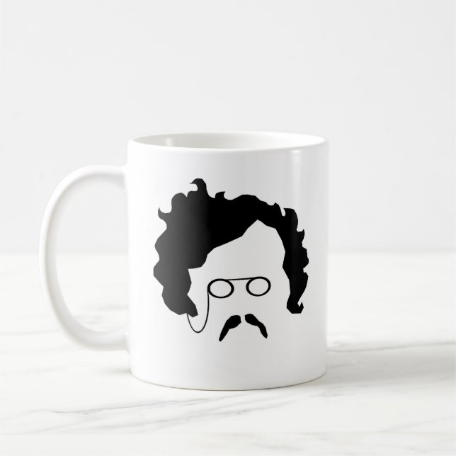 Schnurrbart-Tasse G K Chestertons Kaffeetasse (Links)