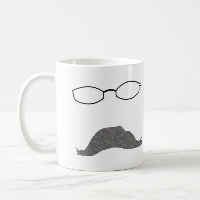 Schnurrbart-Tasse Kaffeetasse (Links)