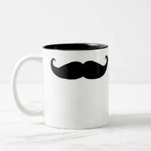 Schnurrbart-Tasse Zweifarbige Tasse