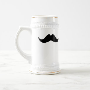 Schnurrbart-Trauzeugejunggesellebier Stein-Tasse Bierglas