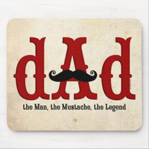 Schnurrbart-Vater Mousepad
