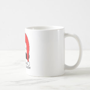 Schnurrbart-Weihnachten - Staching durch den Kaffeetasse