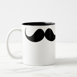 Schnurrbart Zweifarbige Tasse