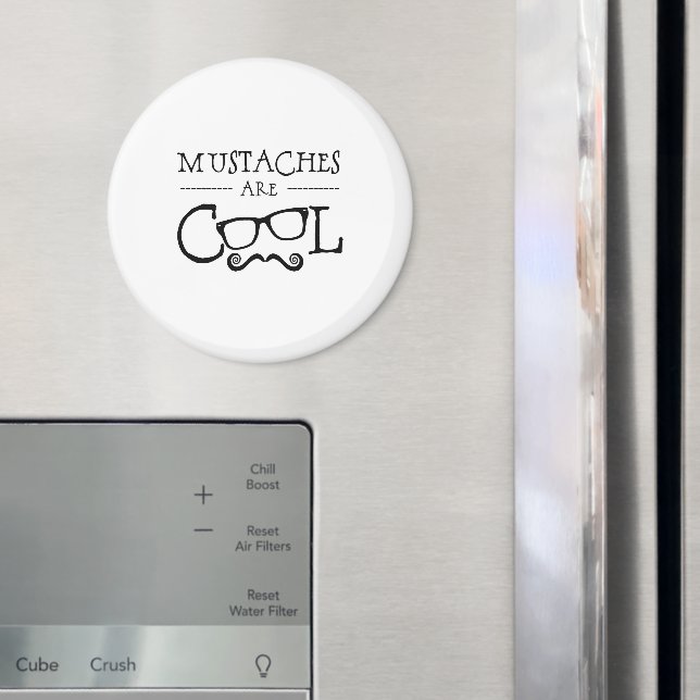 Schnurrbärte Coole Brillen Magnet (In Situ (Kühlschrank))