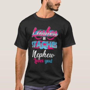 Schnurrbärte oder Wimpern Neffe liebt dich am meis T-Shirt