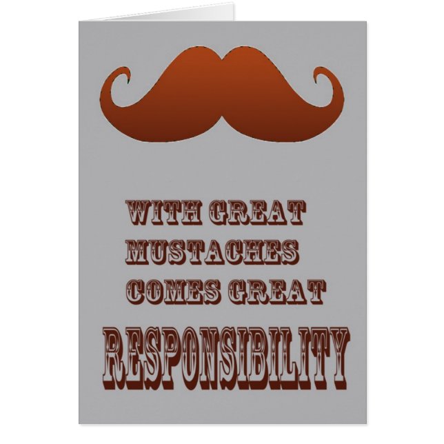 Schnurrbartkarte (Vorne)