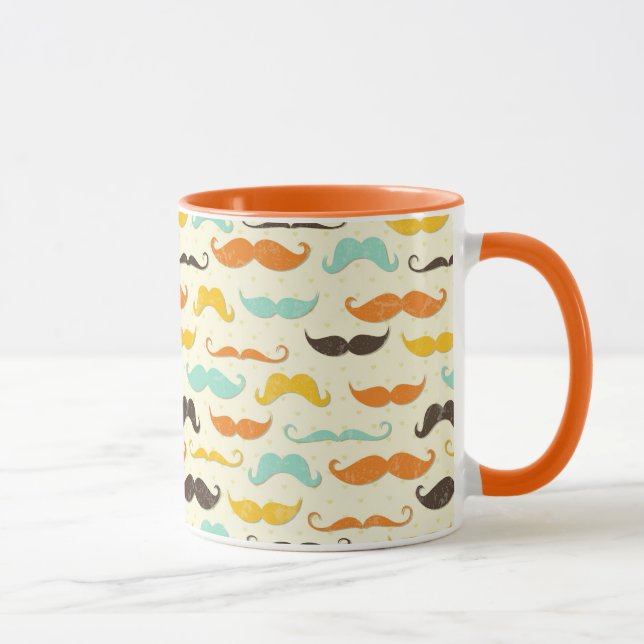 Schnurrbartmuster 3 tasse (Rechts)