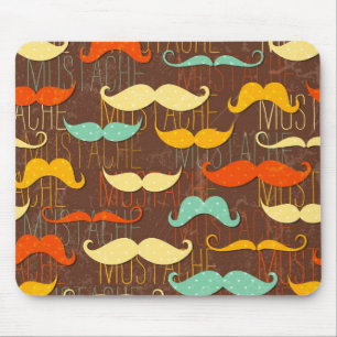 Schnurrbartmuster Mousepad