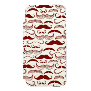 Schnurrbartmuster, Retro-Stil 3 Incipio Watson™ iPhone 5 Geldbörsen Hülle
