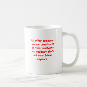 Schnurrbartwitz Kaffeetasse