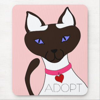 Schnurren-fect Moira ADOPTIERT rosa Mousepad