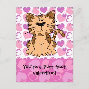 Schnurren-fect Valentinsgruß Feiertagspostkarte
