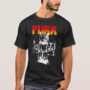Schnurrende Katze Katzen Rock T-Shirt