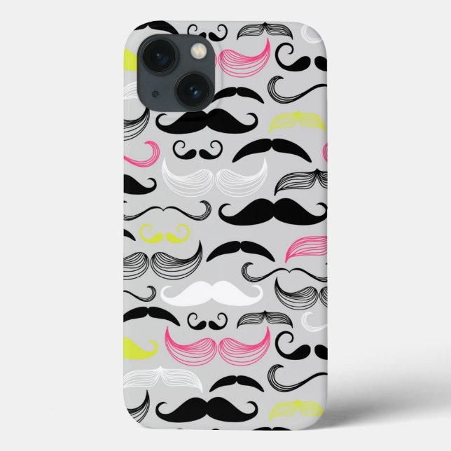 Schnurrmuster, Retrostil Case-Mate iPhone Hülle (Rückseite)
