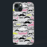 Schnurrmuster, Retrostil iPhone 13 Hülle<br><div class="desc">Mustache nahtlose Muster,  Retro-Stil,  Vektor-Illustration © und ® Bigstock® - Alle Rechte vorbehalten.</div>