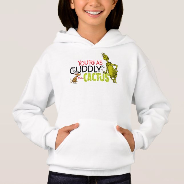 Schnürsenkel | Du bist so kuschelig wie ein Kaktus Hoodie (Vorderseite)