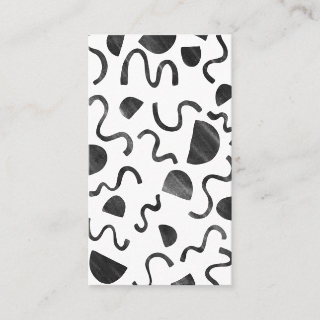 Schnürsenkel + Formen Bold Chic Minimal einzigarti Visitenkarte (Vorderseite)