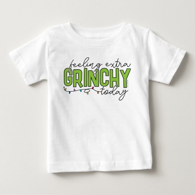 Schnürsenkel | Gefühl Extra grinchy Heute 2 Baby T-shirt (Vorderseite)