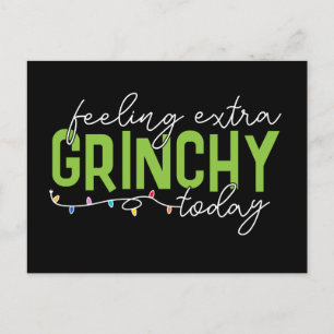 Schnürsenkel Gefühl Extra Grinchy heute Postkarte