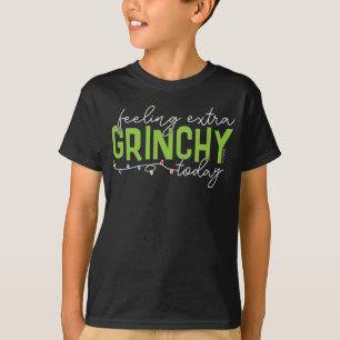 Schnürsenkel   Gefühl Extra Grinchy heute T-Shirt