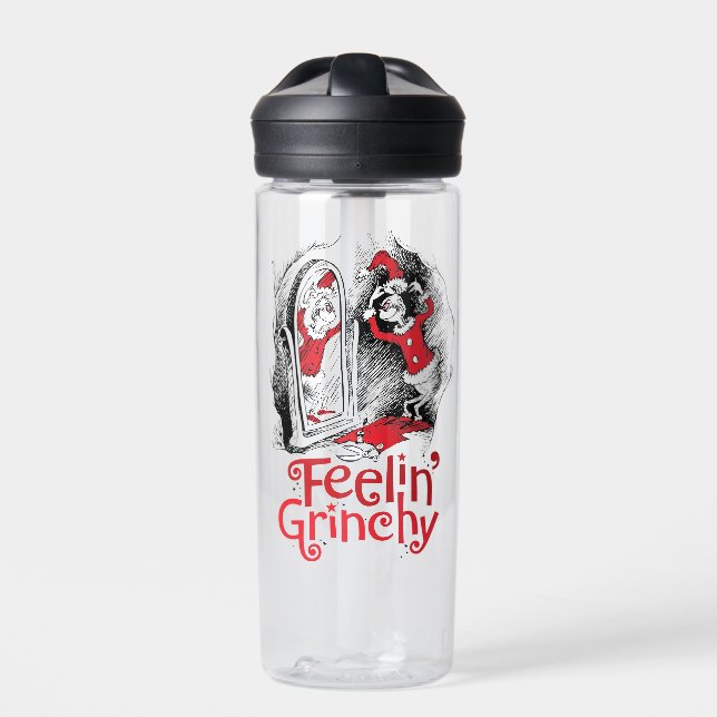 Schnürsenkel | Gefühl Grinchy Trinkflasche (Vorderseite)