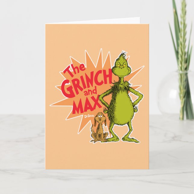 Schnürsenkel | Grinch & Max Sternexplosion Karte (Vorderseite)