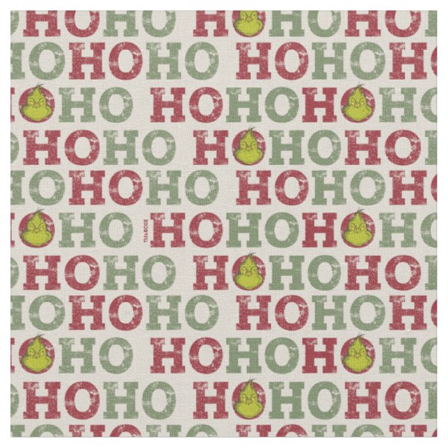 Schnürsenkel | Ho Ho Ho Muster Stoff (Nahaufnahme)