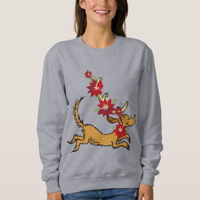 Schnürsenkel | Max Christmas Pointsettia Sweatshirt (Vorderseite)