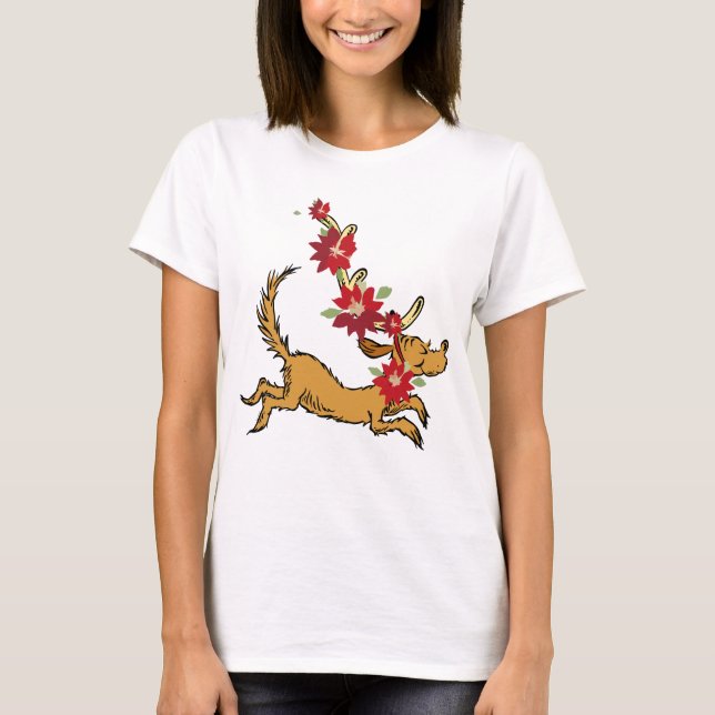 Schnürsenkel | Max Christmas Pointsettia T-Shirt (Vorderseite)