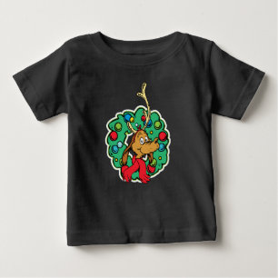 Schnürsenkel   Max Christmas Wreath Baby T-shirt