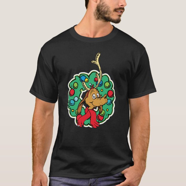 Schnürsenkel | Max Christmas Wreath T-Shirt (Vorderseite)