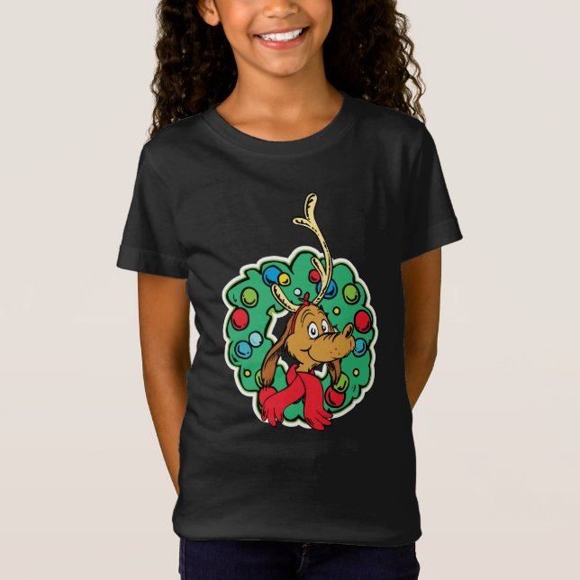 Schnürsenkel | Max Christmas Wreath T-Shirt (Vorderseite)