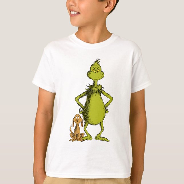 Schnürsenkel | Max & Grinch-Stanz T-Shirt (Vorderseite)